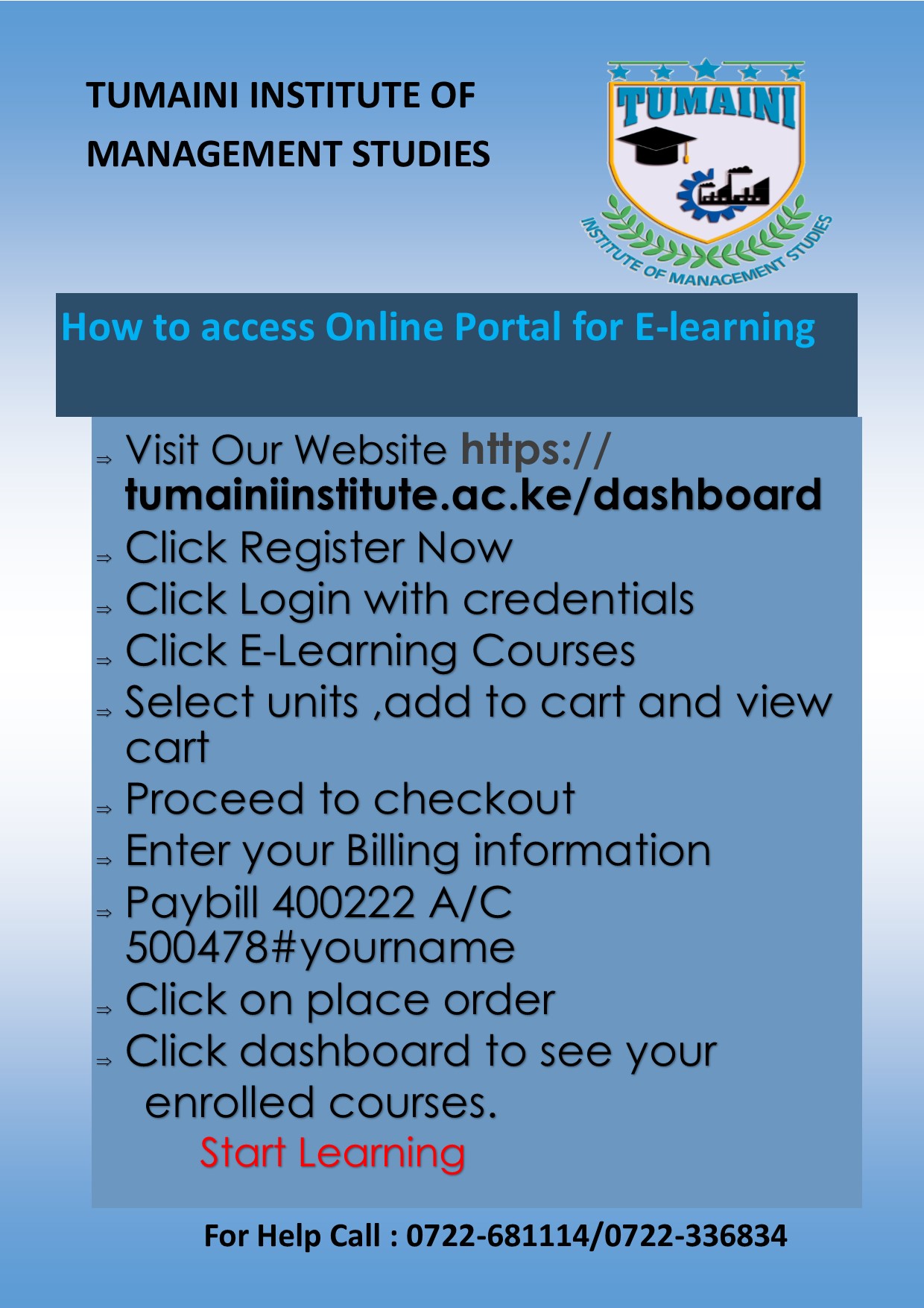 HOW TO ACCESS ONLINE PORTAL FOR LEARNING