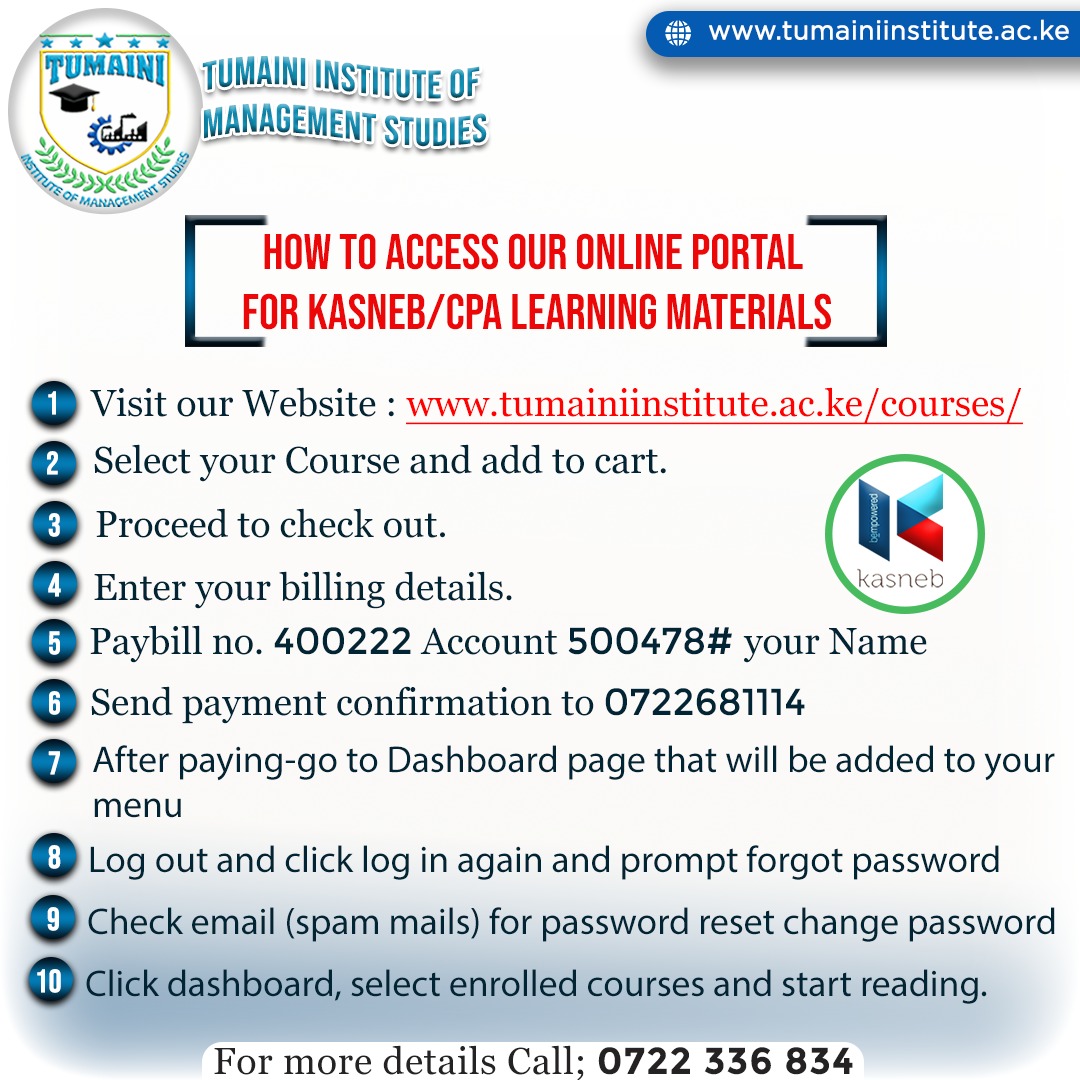 HOW TO ACCESS ONLINE PORTAL FOR LEARNING